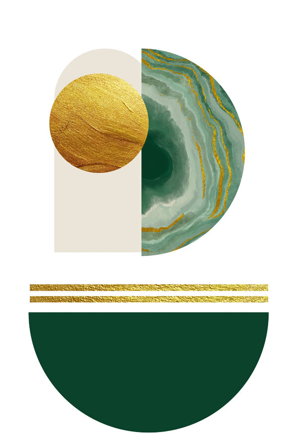 Abstrakte Harmonie in Smaragd und Texturen. Abstrakte Harmonie in Smaragd und Texturen.