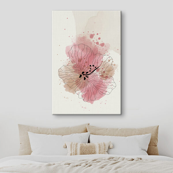 A drawing of a flower