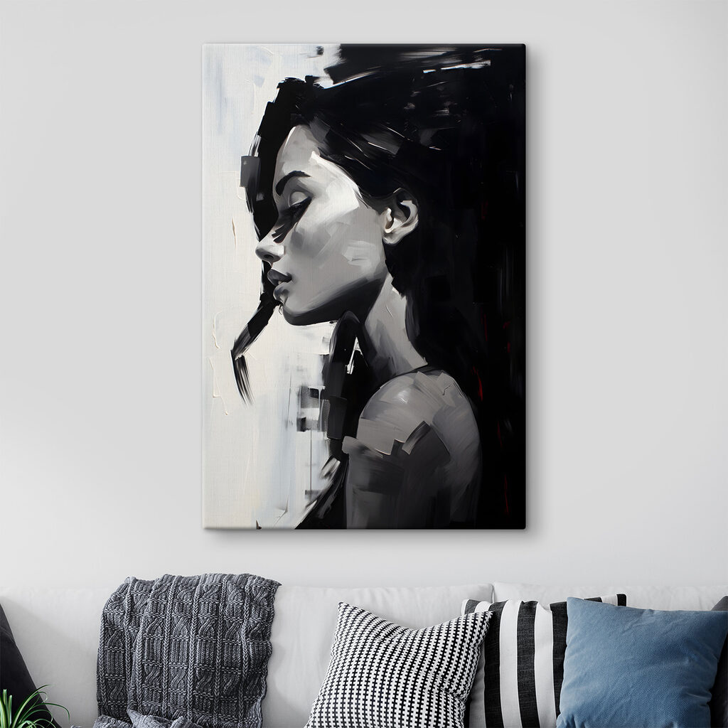 A painting of a woman