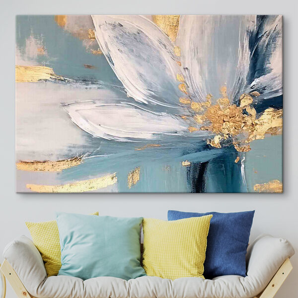 Ein Gemälde einer Blume Ein Gemälde einer Blume