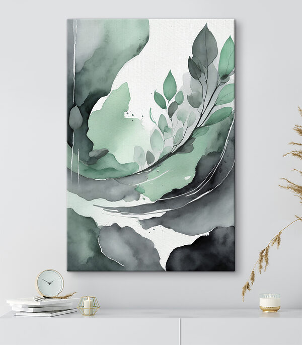 Ein Aquarell einer Pflanze Ein Aquarell einer Pflanze