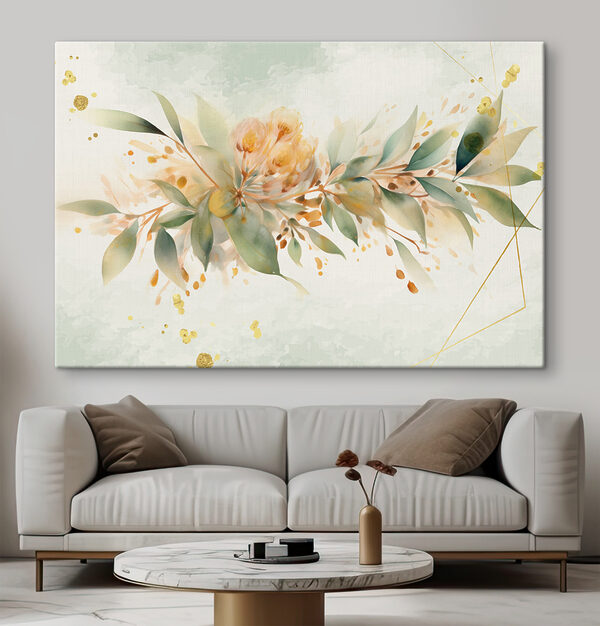 A painting of a flower