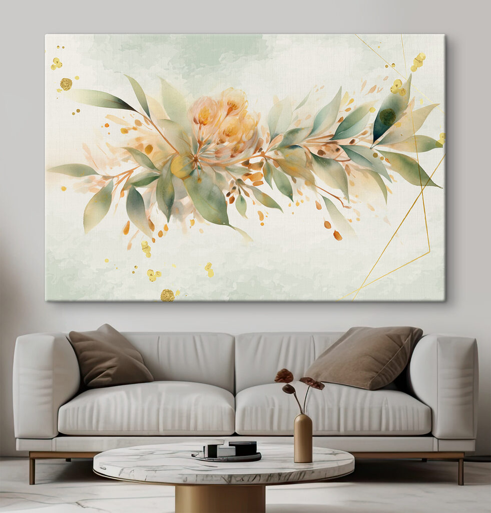 A painting of a flower