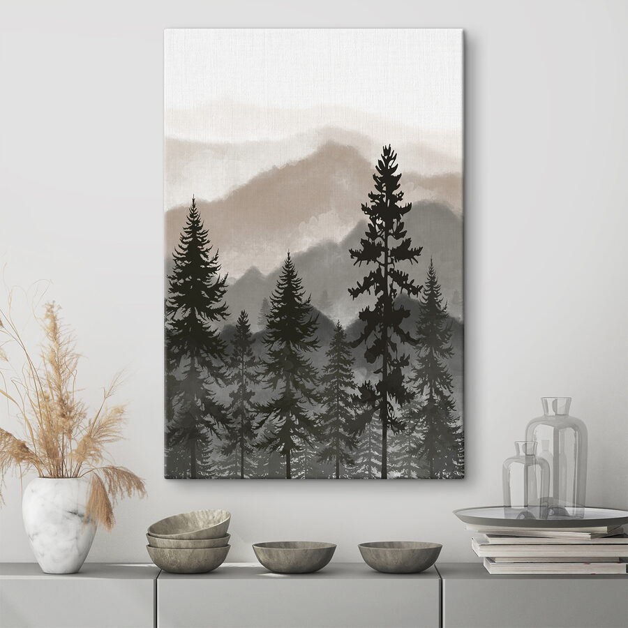 Eine Gruppe von Bäumen in einem Wald