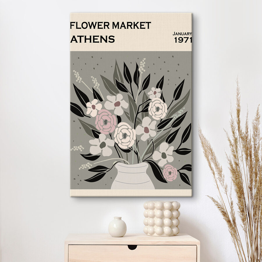 Eine Vase mit Blumen