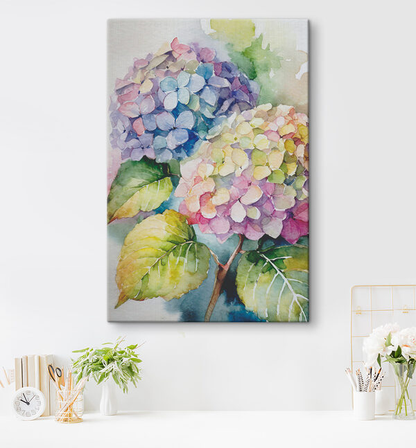 Ein Aquarell mit Blumen Ein Aquarell mit Blumen