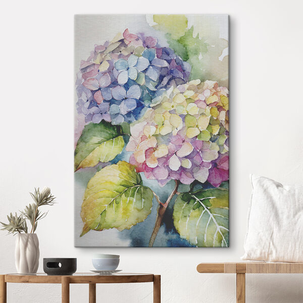 Ein Aquarell mit Blumen Ein Aquarell mit Blumen