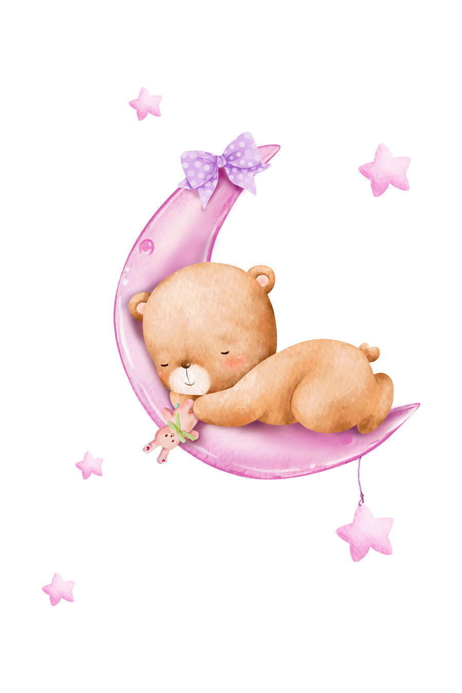 Ein Teddybär auf dem Mond