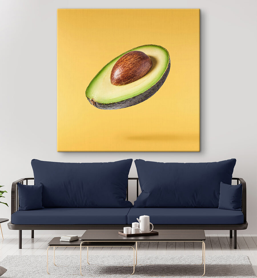 Eine halbierte Avocado
