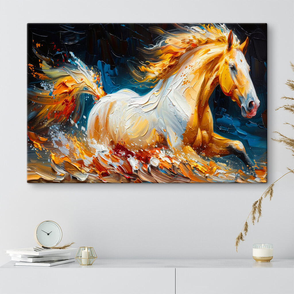 A painting of a horse A painting of a horse