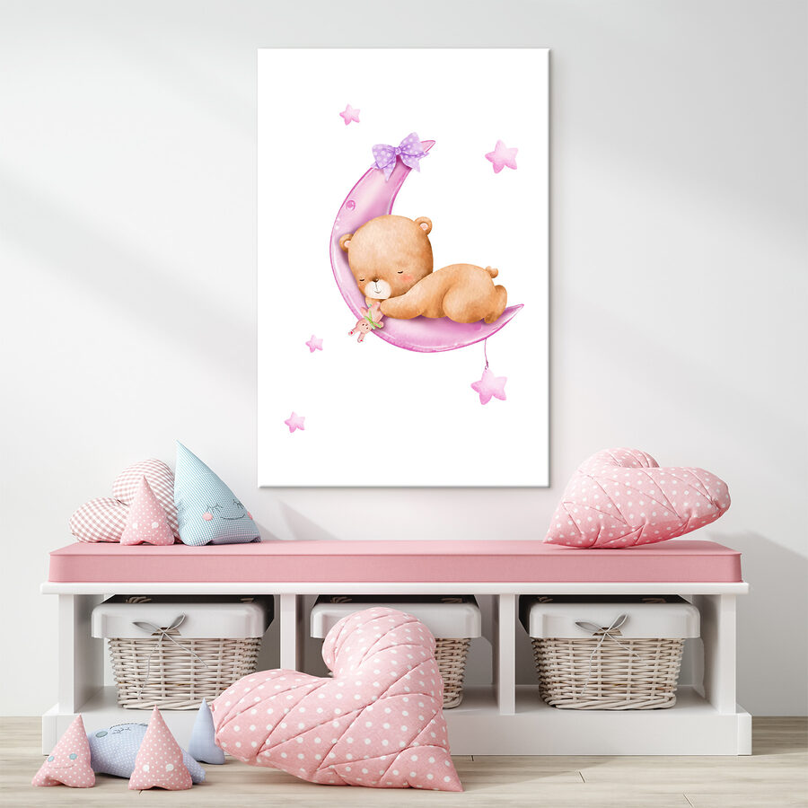 Ein Teddybär auf dem Mond