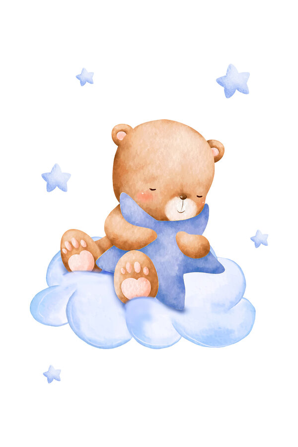 Ein Teddybär auf einer Wolke Ein Teddybär auf einer Wolke