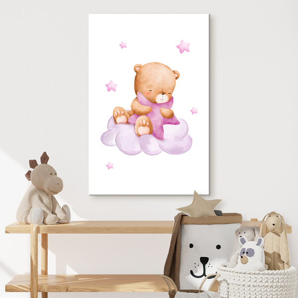 Ein Teddybär sitzt auf einer Wolke Ein Teddybär sitzt auf einer Wolke