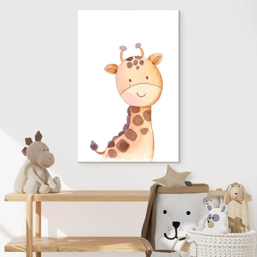 Eine Giraffe mit weißem Hintergrund Eine Giraffe mit weißem Hintergrund