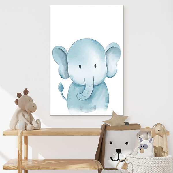 A cartoon of an elephant