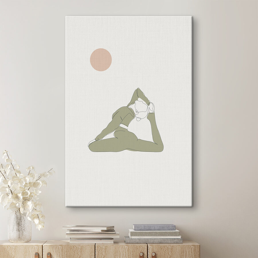 Wandbilder Eine Frau beim Yoga
