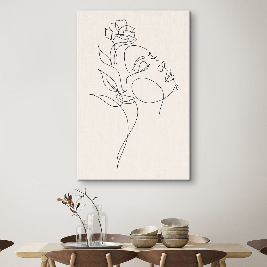 A drawing of a woman's face A drawing of a woman's face