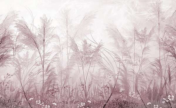 A field of grass with flowers