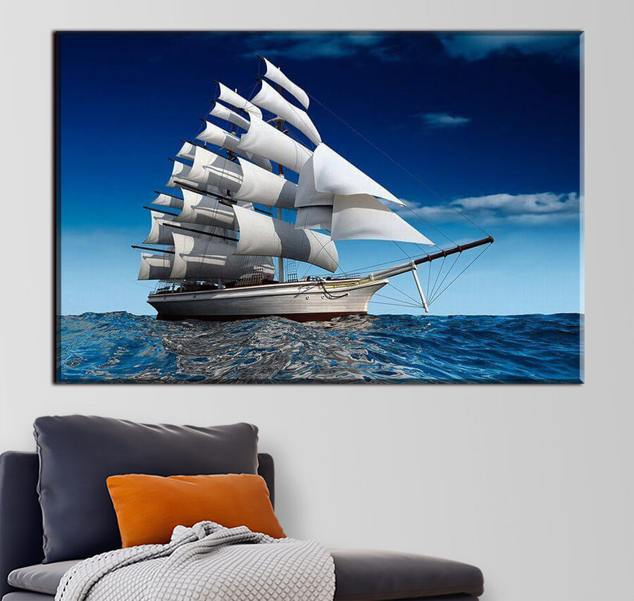 Ein Segelboot auf dem Wasser Ein Segelboot auf dem Wasser
