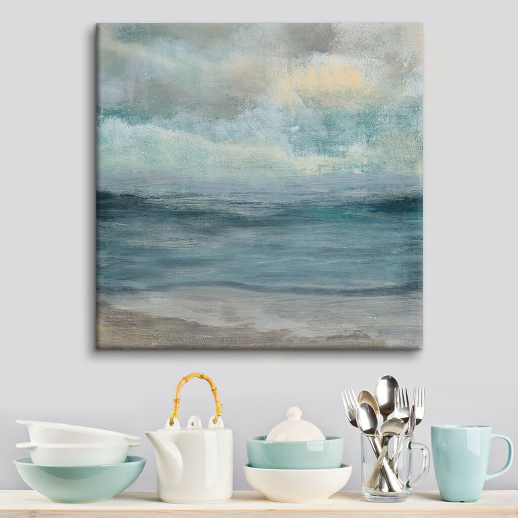 A water and sand with waves