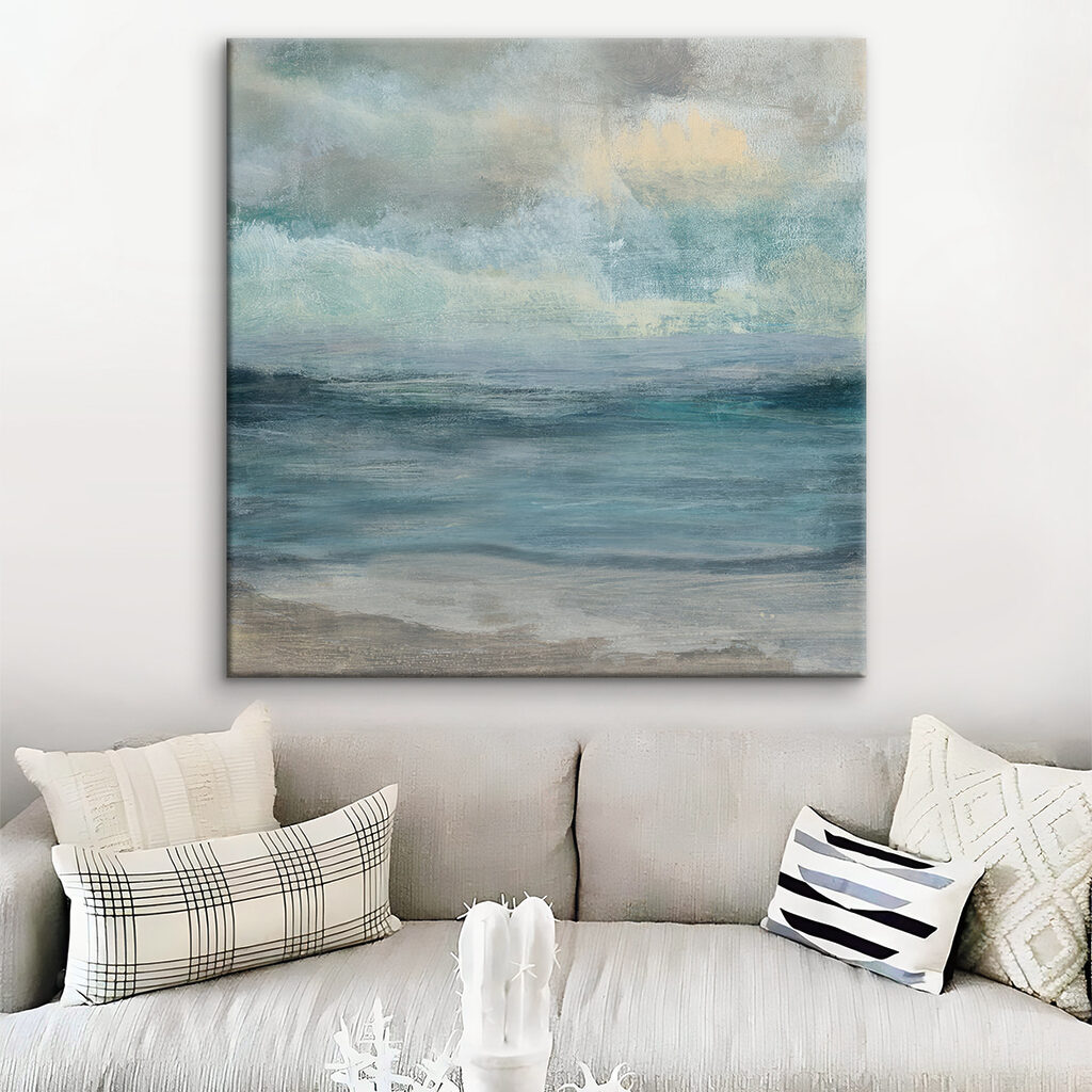 A water and sand with waves