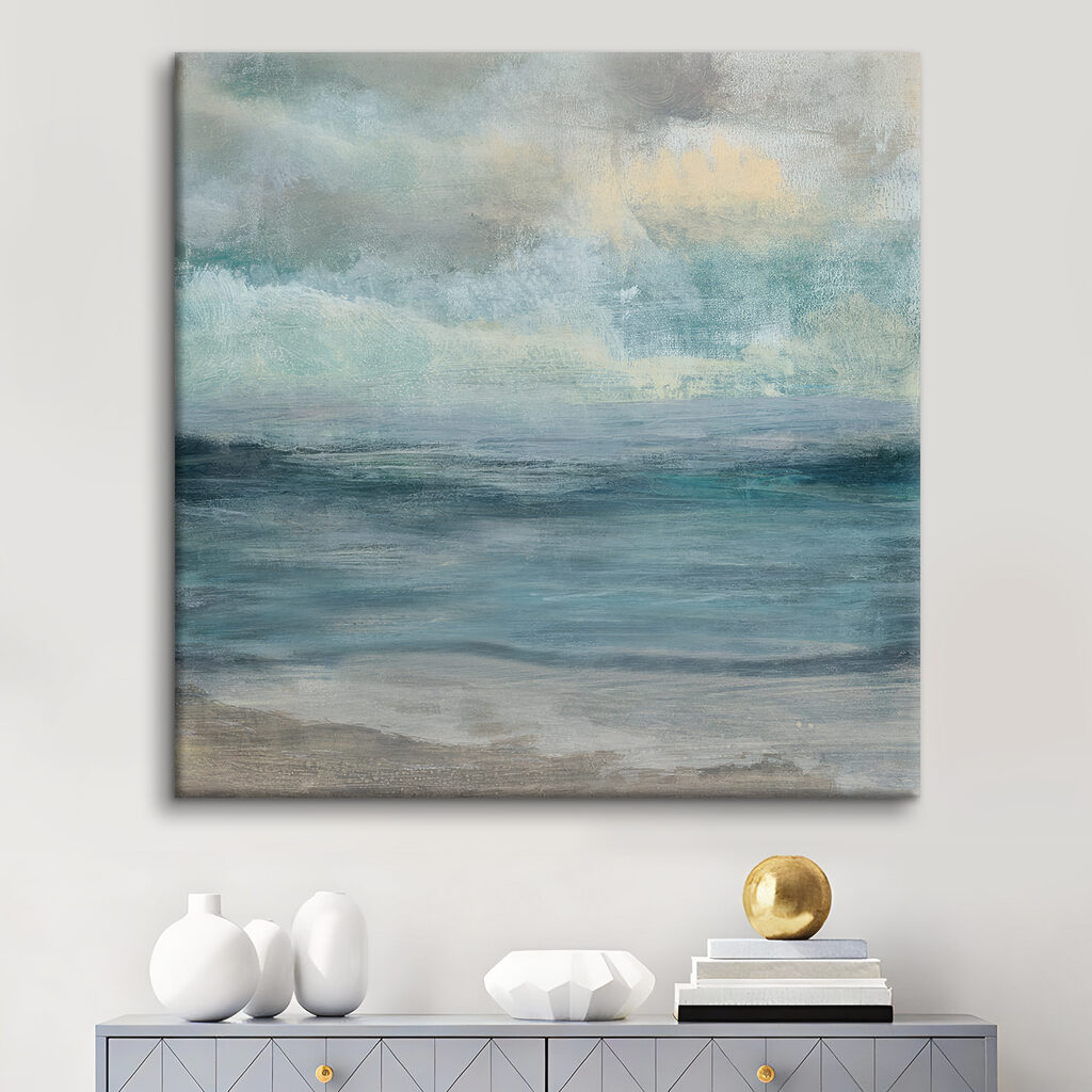 A water and sand with waves