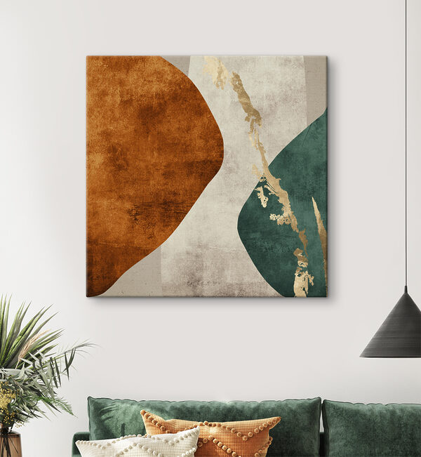 Ein Kunstwerk mit buntem Design Ein Kunstwerk mit buntem Design