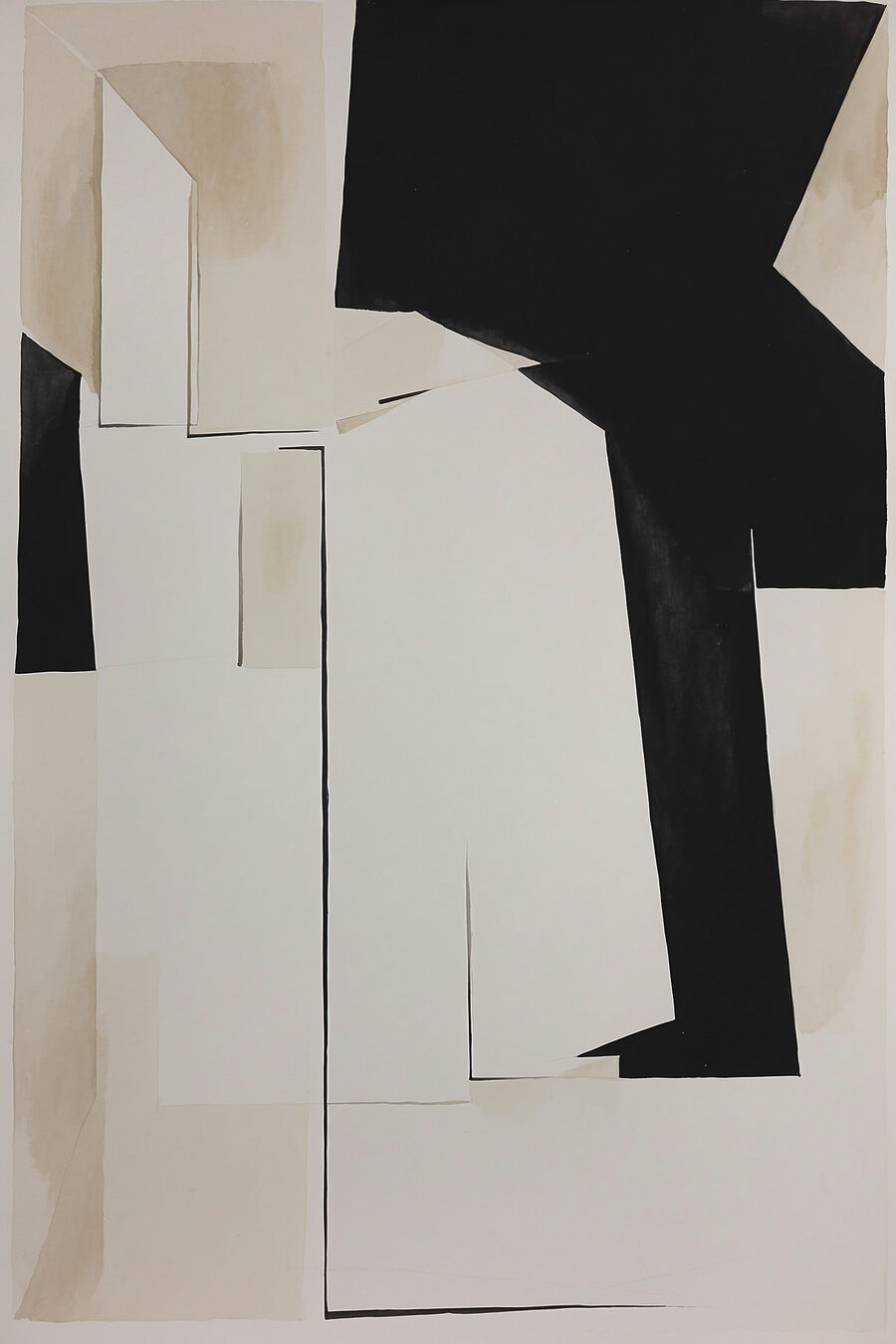 Ein schwarz-weißes Kunstwerk Ein schwarz-weißes Kunstwerk