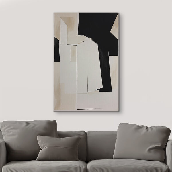 Ein schwarz-weißes Kunstwerk Ein schwarz-weißes Kunstwerk