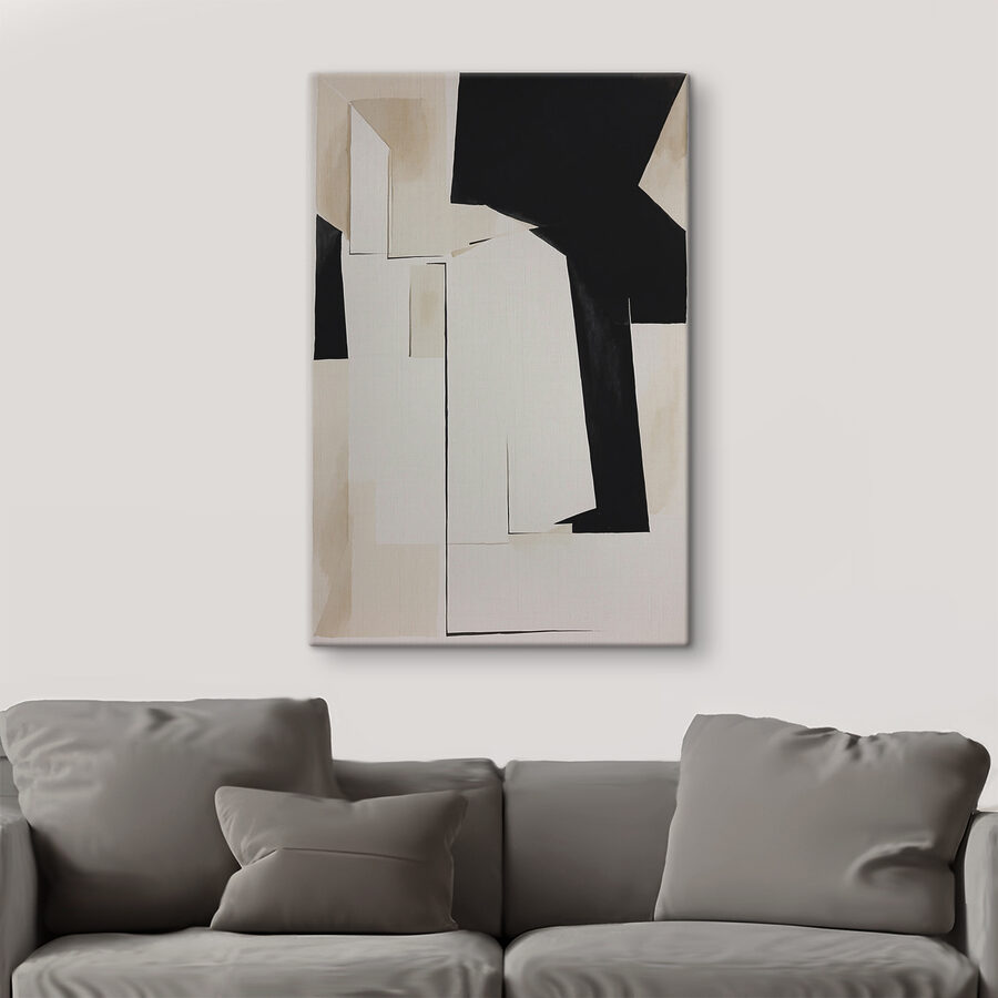 Ein schwarz-weißes Kunstwerk Ein schwarz-weißes Kunstwerk