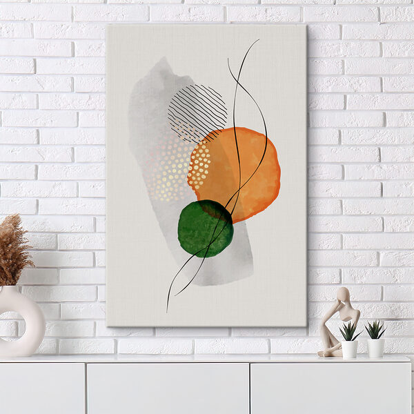 A colorful circles and lines A colorful circles and lines