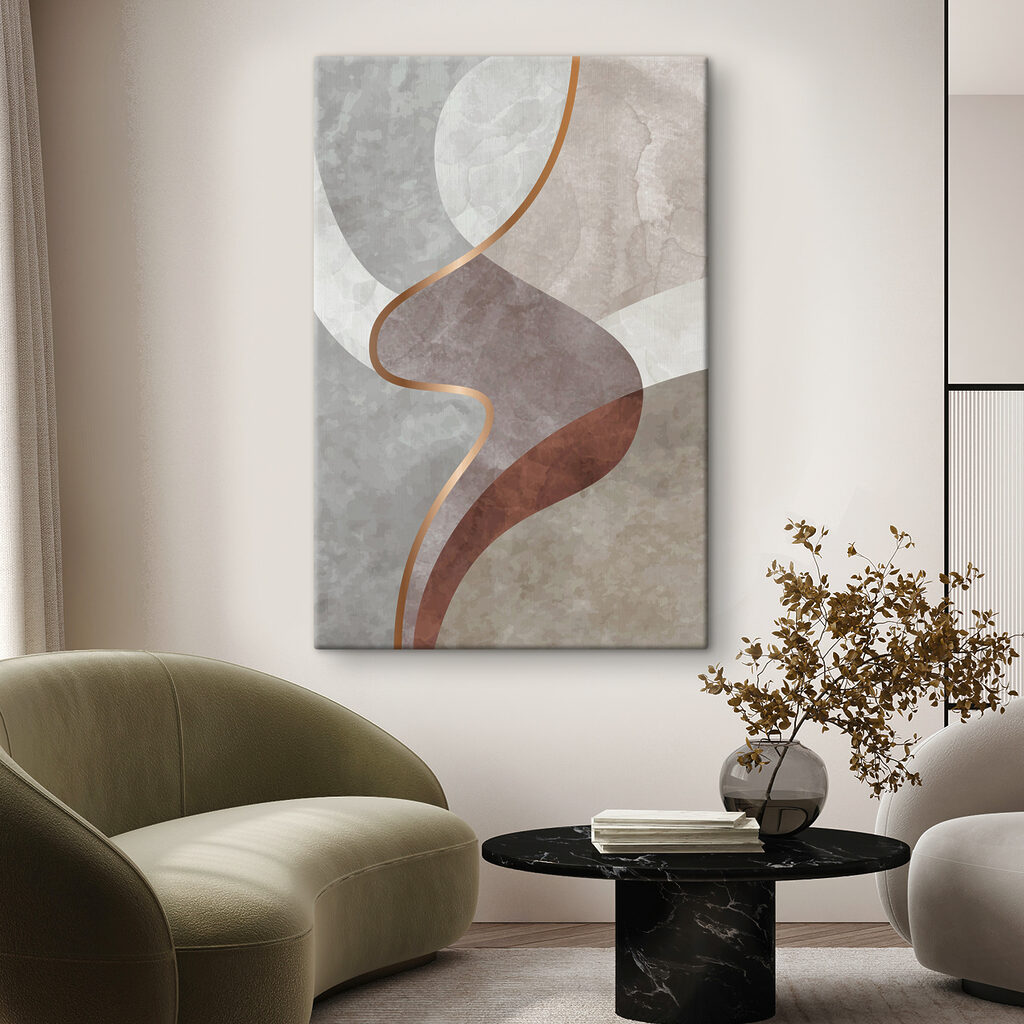 Abstract curves in soft hues Abstract curves in soft hues