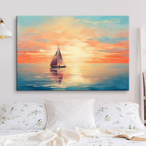 Ein Segelboot auf dem Wasser Ein Segelboot auf dem Wasser