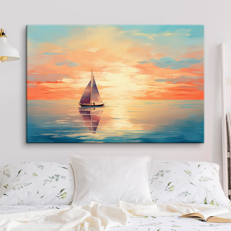 Ein Segelboot auf dem Wasser Ein Segelboot auf dem Wasser