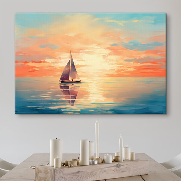 Ein Segelboot auf dem Wasser Ein Segelboot auf dem Wasser
