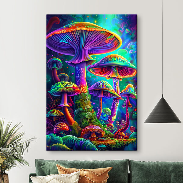 Wandbilder Eine Gruppe von bunten Pilzen (Artikelnummer: s38056) Wandbilder Wandbilder Eine Gruppe von bunten Pilzen (Artikelnummer: s38056)