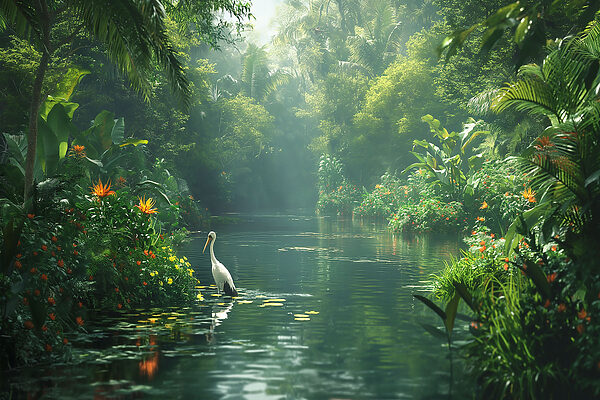 Ein Vogel im Fluss Ein Vogel im Fluss