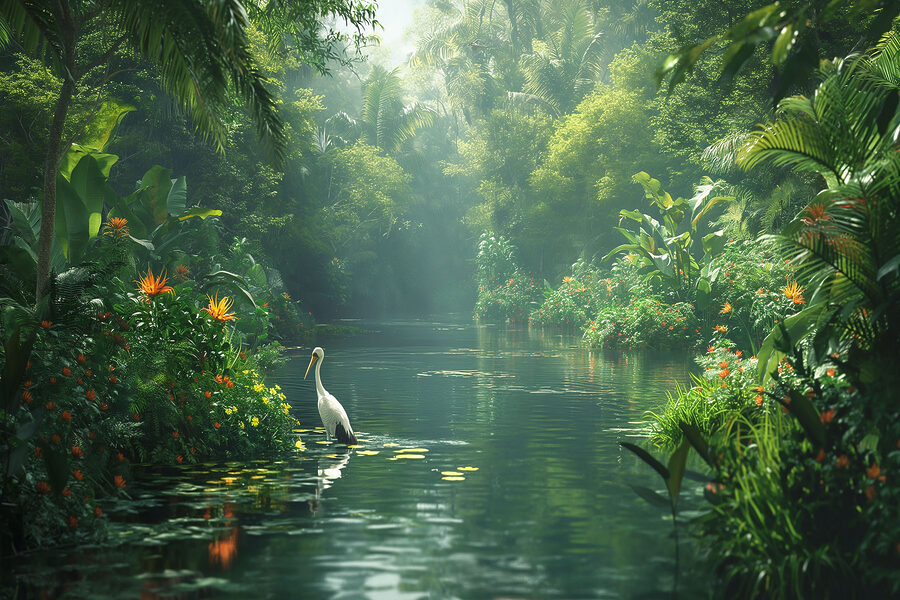 Ein Vogel im Fluss Ein Vogel im Fluss