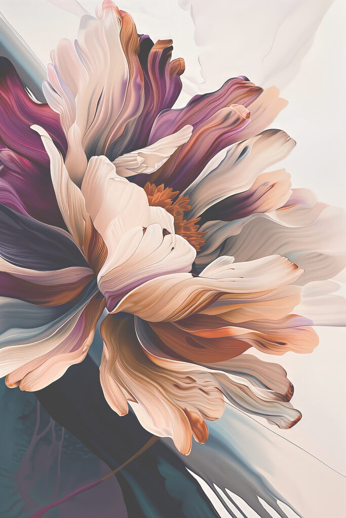 Colorful petals in soft harmony