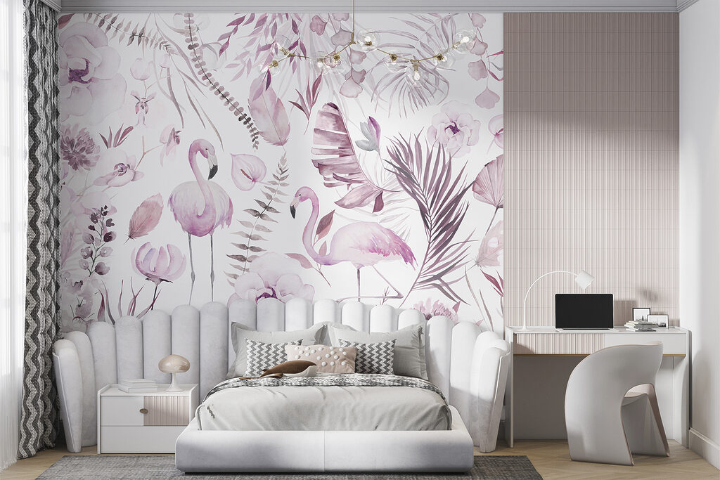 Ein Muster aus Blumen und Flamingos w00507v2pir7r 1024x683 - Ein Muster aus Blumen und Flamingos - tegory