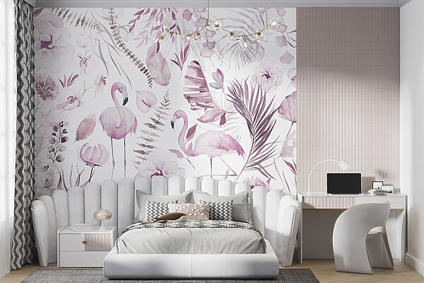 Ein Muster aus Blumen und Flamingos w00507v2pir7r 600x400 - Ein Muster aus Blumen und Flamingos - tegory
