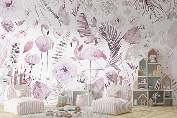 Ein Muster aus Blumen und Flamingos w00507v2pir8mr 600x400 - Ein Muster aus Blumen und Flamingos - tegory