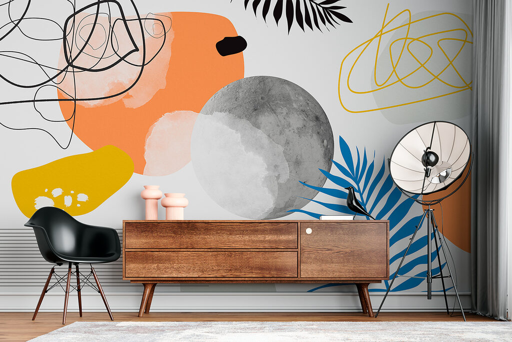 w00508piw1mr 1024x683 - Eine bunte Kunst mit schwarzen und weißen Kreisen und Blättern - tegory