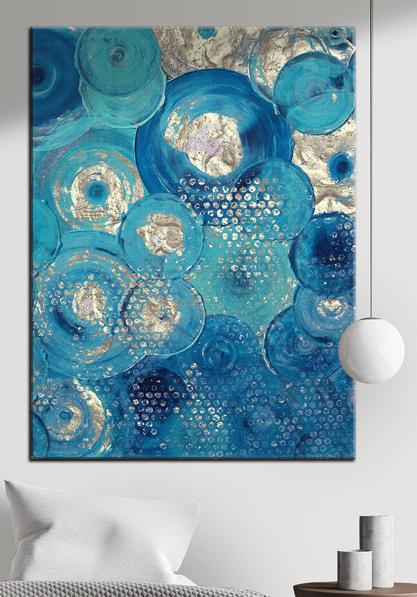 Leuchtend blaue kreisförmige Muster auf der Oberfläche s01035pib5m 600x860 - Leuchtend blaue kreisförmige Muster auf der Oberfläche - tegory