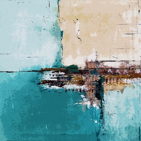 Ein Gemälde mit einer blau-weißen Wand s01169p 600x600 - Ein Gemälde mit einer blau-weißen Wand - tegory