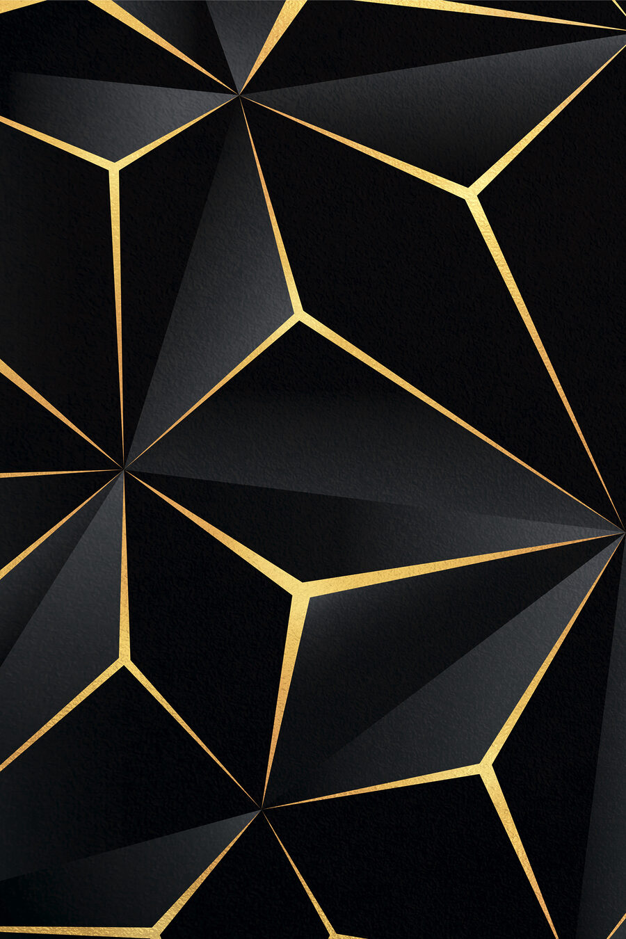 Elegantes schwarzes geometrisches Design mit Akzenten