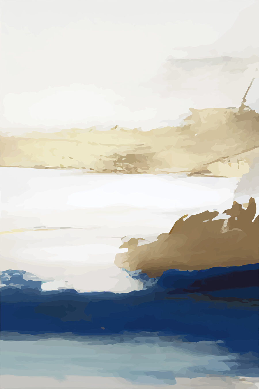 Ein blauer und weißer Himmel