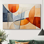 Wandbilder Ein Gemälde aus Kreisen und Linien