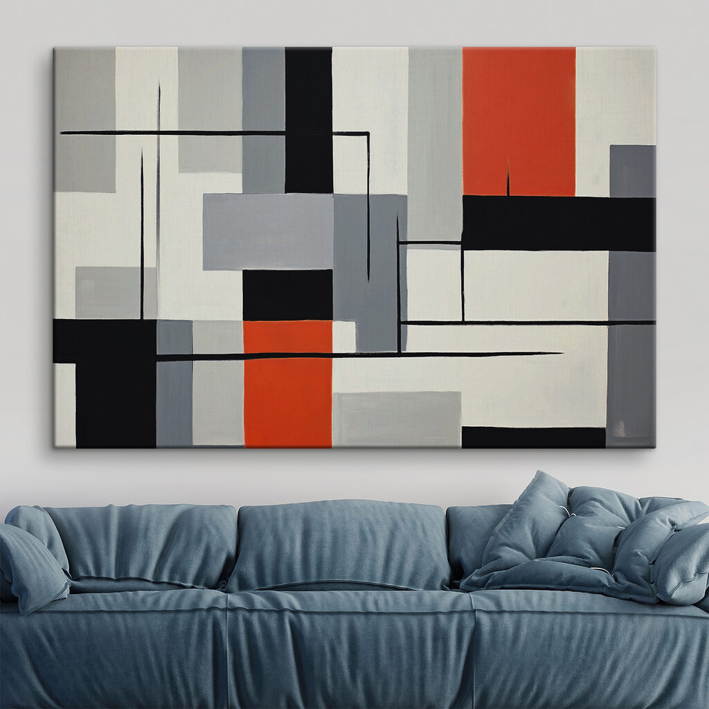 s37278pig107 1024x1024 - Ein Gemälde von einem schwarzen, roten und weißen Rechteck - tegory