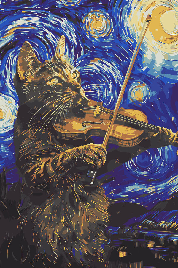 s38265p 600x900 - Eine Katze spielt Geige - tegory